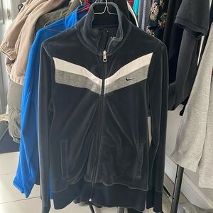 Nike Athletic DEPT Full Zip Long sleeve Black sweater in size L